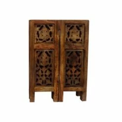 Wooden Hand Carved Folding Accent Coffee Table Dark Chocolate - The Urban Port 12 Wooden Hand Carved Folding Accent Coffee Table Dark Chocolate - The Urban Port -Coffee Tables Elegant store unnamed file 4282