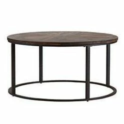 Lymedon Reclaimed Wood Cocktail Table Natural/Black - Aiden Lane -Coffee Tables Elegant store unnamed file 4292