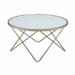 Coffee Table Frosted Champagne - Acme Furniture