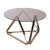 Tainbin Round Cocktail Table Champagne - Aiden Lane -Coffee Tables Elegant store unnamed file 4325