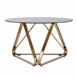 Tainbin Round Cocktail Table Champagne - Aiden Lane -Coffee Tables Elegant store unnamed file 4328