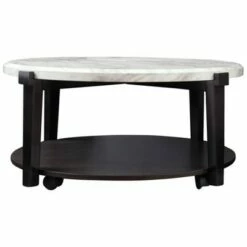 Janilly Coffee Table Dark Brown/White - Signature Design by Ashley -Coffee Tables Elegant store unnamed file 4344