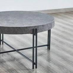 Morgan Round Cocktail Table Gray - Steve Silver Co. -Coffee Tables Elegant store unnamed file 4351