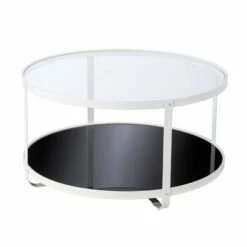 Libing Glass Top Cocktail Table Black/White - Aiden Lane 11 Libing Glass Top Cocktail Table Black/White - Aiden Lane -Coffee Tables Elegant store unnamed file 4359