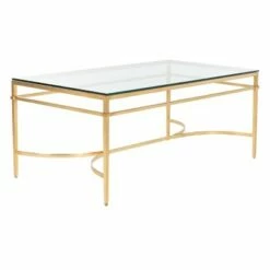 Abelard Glass Cocktail Table Gold - Safavieh -Coffee Tables Elegant store unnamed file 436