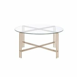 Veises Coffee Table Champagne - Acme Furniture