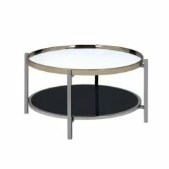 Monaco Round Coffee Table Gold - Picket House Furnishings
