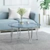 Arva Modern Iron Coffee Table Silver - Christopher Knight Home -Coffee Tables Elegant store unnamed file 4403