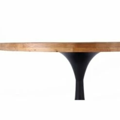 36" Lenora Round Pedestal Coffee Table Brown/Black - Summerland Home -Coffee Tables Elegant store unnamed file 4423