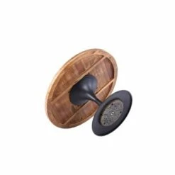 36" Lenora Round Pedestal Coffee Table Brown/Black - Summerland Home -Coffee Tables Elegant store unnamed file 4425