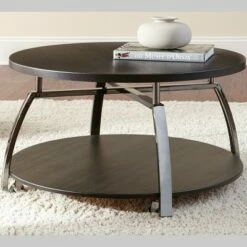 Steve Silver Co. Coham Cocktail Table Silver Shield and Nickel - Steve Silver