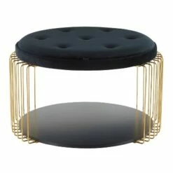 Canary Contemporary and Glam Coffee Table - LumiSource White Velvet/gold 18 Canary Contemporary and Glam Coffee Table - LumiSource White Velvet/gold -Coffee Tables Elegant store unnamed file 4442