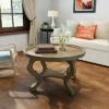 Althea Circular Coffee Table - Christopher Knight Home Dark Walnut