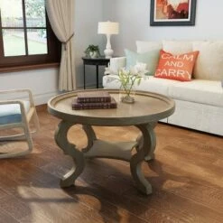 Althea Circular Coffee Table - Christopher Knight Home Dark Walnut