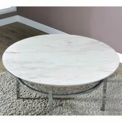 Mercedes Round Coffee Table White - miBasics -Coffee Tables Elegant store unnamed file 4452
