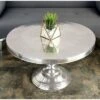 Olivia & May Traditional Aluminum Coffee Table Silver - Olivia & May -Coffee Tables Elegant store unnamed file 4456