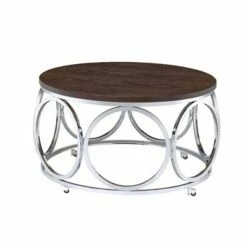 Jayme Round Coffee Table Brown - Picket House Furnishings