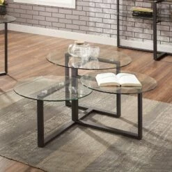 Muria Multi Top Design Coffee Table Blue - miBasics