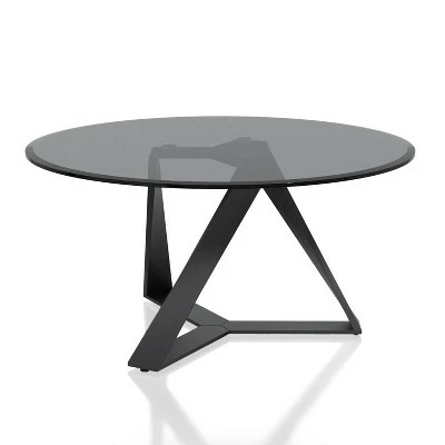 Borrego Round Coffee Table Texture Black/Gray - miBasics 4 Borrego Round Coffee Table Texture Black/Gray - miBasics - Image 2