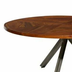 Olivia & May Industrial Metal and Wood Coffee Table Brown - Olivia & May -Coffee Tables Elegant store unnamed file 4518