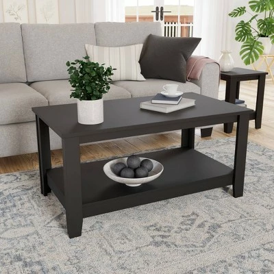 Elise Classic Coffee Table - Brookside Home Gray/white 4 Elise Classic Coffee Table - Brookside Home Gray/white - Image 2