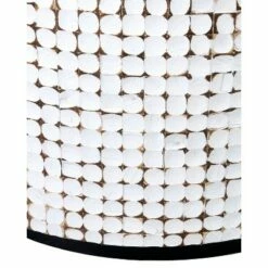 Cummings Coconut Shell Coffee Table White - East At Main