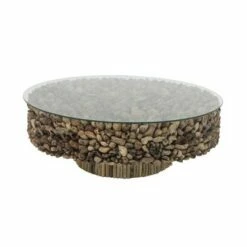 Olivia & May Rustic Driftwood Coffee Table Brown - Olivia & May