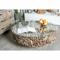 Olivia & May Rustic Driftwood Coffee Table Brown - Olivia & May 28 Olivia & May Rustic Driftwood Coffee Table Brown - Olivia & May -Coffee Tables Elegant store unnamed file 4554