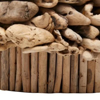 Olivia & May Rustic Driftwood Coffee Table Brown - Olivia & May 16 Olivia & May Rustic Driftwood Coffee Table Brown - Olivia & May - Image 14