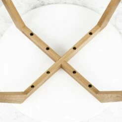 Poly & Bark Gabrielle Mid-Century Marble Round Coffee Table Natural - Poly & Bark -Coffee Tables Elegant store unnamed file 4564