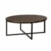 42" Arcadia Acacia Wood Round Coffee Table Dark Brown - Alaterre Furniture -Coffee Tables Elegant store unnamed file 4570