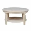 Vista Round Coffee Table - International Concepts Brown -Coffee Tables Elegant store unnamed file 4594
