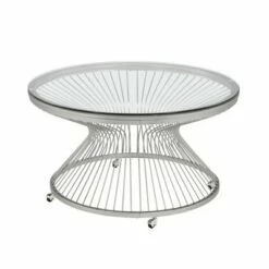 Poppy Round Coffee Table - Picket House Furnishings Gold -Coffee Tables Elegant store unnamed file 4609