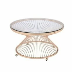 Poppy Round Coffee Table - Picket House Furnishings Gold -Coffee Tables Elegant store unnamed file 4610