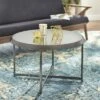 Carly Nickel Coffee Table Black - Buylateral -Coffee Tables Elegant store unnamed file 4611
