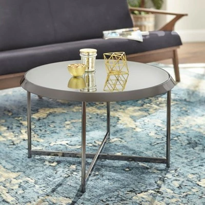 Carly Nickel Coffee Table Black - Buylateral 3 Carly Nickel Coffee Table Black - Buylateral