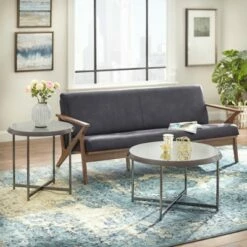 Carly Nickel Coffee Table Black - Buylateral 7 Carly Nickel Coffee Table Black - Buylateral -Coffee Tables Elegant store unnamed file 4613