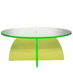 A&B Home Callie Coffee Table Clear Green - A&B Home