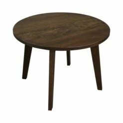 Solid American Cherry Wood Round Coffee Table Antique Cherry - Flora Home -Coffee Tables Elegant store unnamed file 4639
