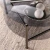 Glendale Round Cocktail Table with Glass Top Black - Aiden Lane -Coffee Tables Elegant store unnamed file 4645