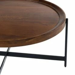 42" Brookline Round Coffee Table Medium Chestnut - Alaterre Furniture -Coffee Tables Elegant store unnamed file 4655