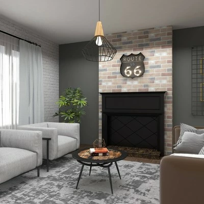 Olivia & May Wood and Iron Coffee Table Gray - Olivia & May 12 Olivia & May Wood and Iron Coffee Table Gray - Olivia & May - Image 10