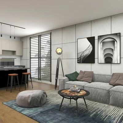 Olivia & May Wood and Iron Coffee Table Gray - Olivia & May 13 Olivia & May Wood and Iron Coffee Table Gray - Olivia & May - Image 11