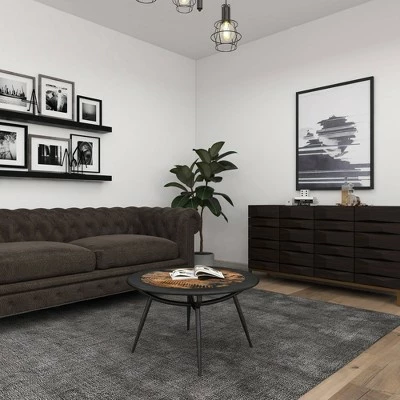 Olivia & May Wood and Iron Coffee Table Gray - Olivia & May 16 Olivia & May Wood and Iron Coffee Table Gray - Olivia & May - Image 14