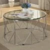 Relm Glass Top Coffee Table Chrome - miBasics