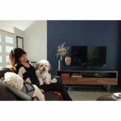 Large Contemporary Mango Wood and Metal Coffee Table Brown - Venus Williams Collection -Coffee Tables Elegant store unnamed file 4713