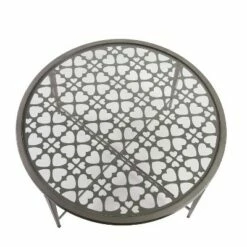 Harding X - Shaped Base Coffee Table Silver - miBasics -Coffee Tables Elegant store unnamed file 4716