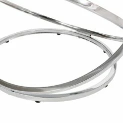 Silvia Modern Glass Top Round Coffee Table Gray/Chrome - Christopher Knight Home -Coffee Tables Elegant store unnamed file 4725