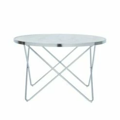 Small Margo Faux Carrara Marble Round Coffee Table White - Teamson Home -Coffee Tables Elegant store unnamed file 4737