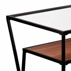 Holly & Martin Vickdale Glass Top Cocktail Table Black/Brown - Holly & Martin -Coffee Tables Elegant store unnamed file 475